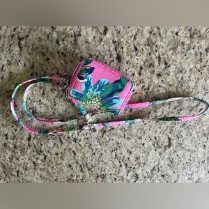 Like new Vera Bradley Pill organizer/ Lanyard Tropical Paradise